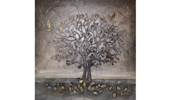 black tree wall art