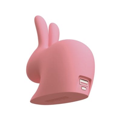 qeeboo power bank rabbit mini pink
