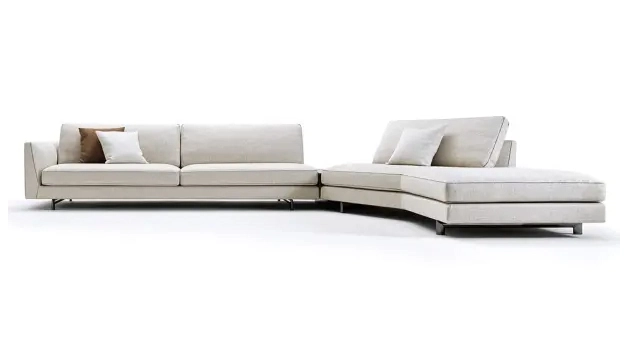 Luxury Sectional Sofa White Aster Italian Designer Ceppi